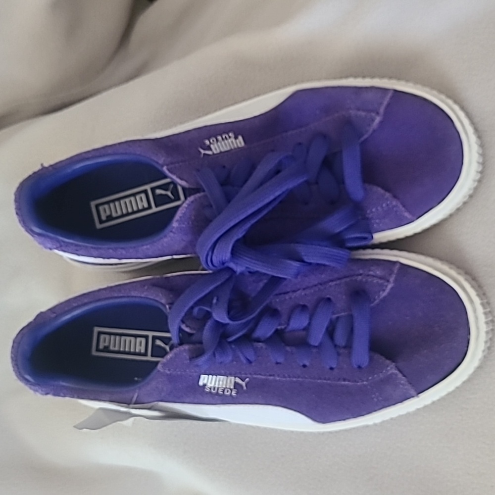 Puma Royal Blue Suede Sneakers